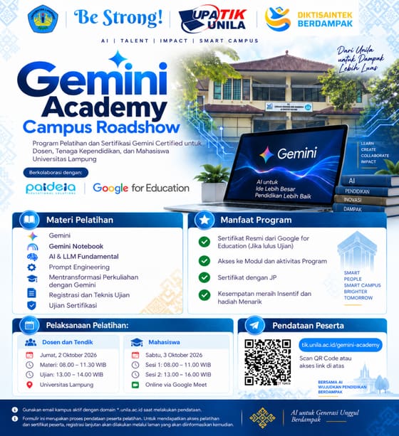 Leaflet Gemini Academy Campus Roadshow Universitas Lampung