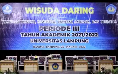 Wisuda Daring Universitas Lampung Periode III 2021/2022