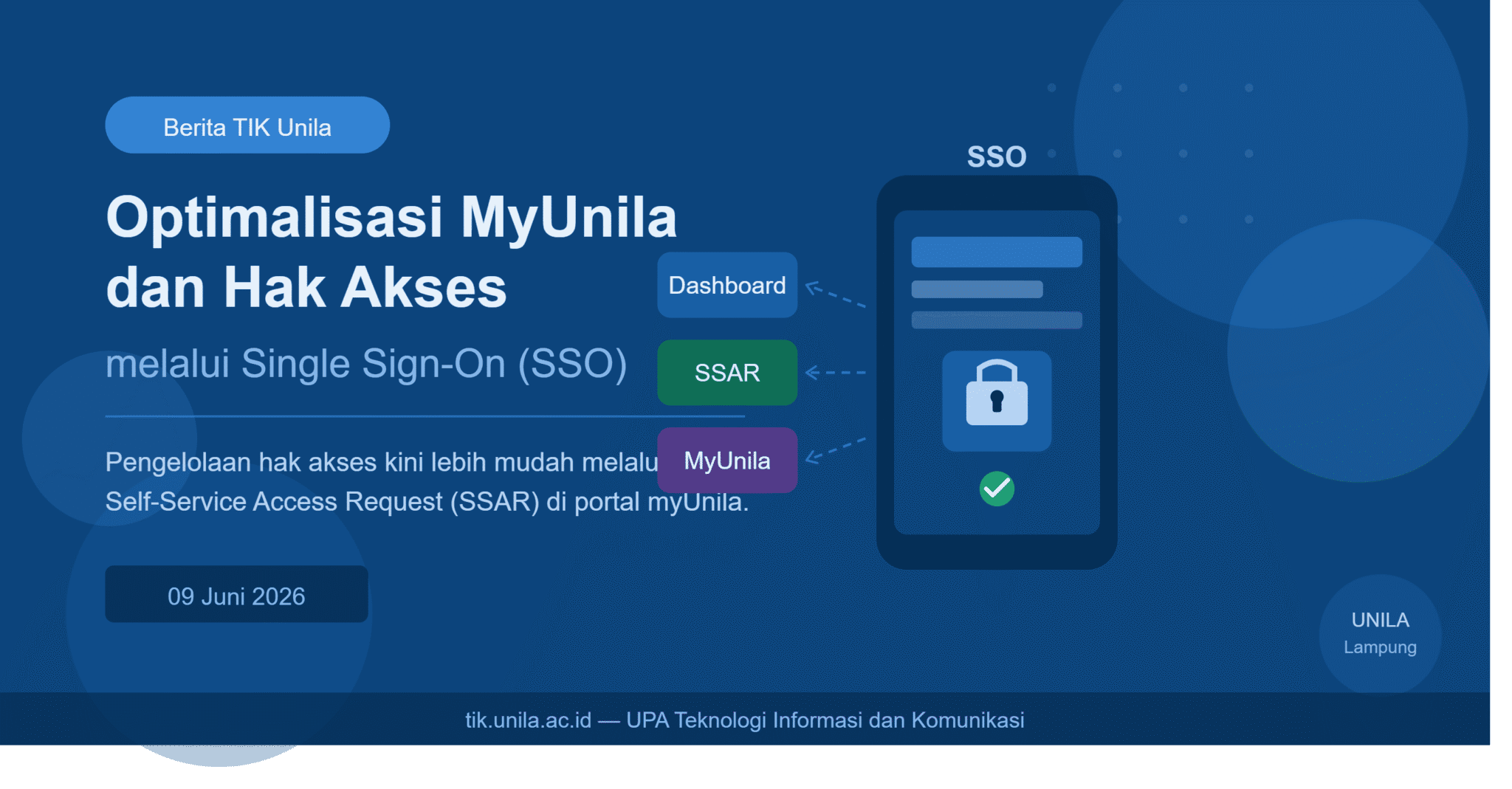 Optimalisasi MyUnila dan Hak Akses melalui Single Sign-On (SSO)